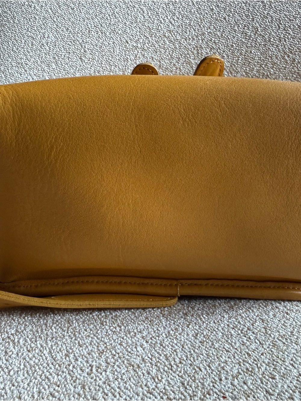 Coach Mustard Leather Drawstring Backpack - Picture 7 of 14